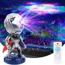 Star Galaxy Projector, Starry Nebula Aurora LED Night Light Projector, with Blue