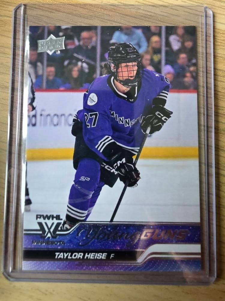 TAYLOR HEISE 24/25 2025 Upper Deck PWHL Young Guns Rookie Card #61 Minnesota