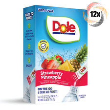 12x Packs Dole Strawberry Pineapple Sugar Free Drink Mix  6 Packets Each  .6oz