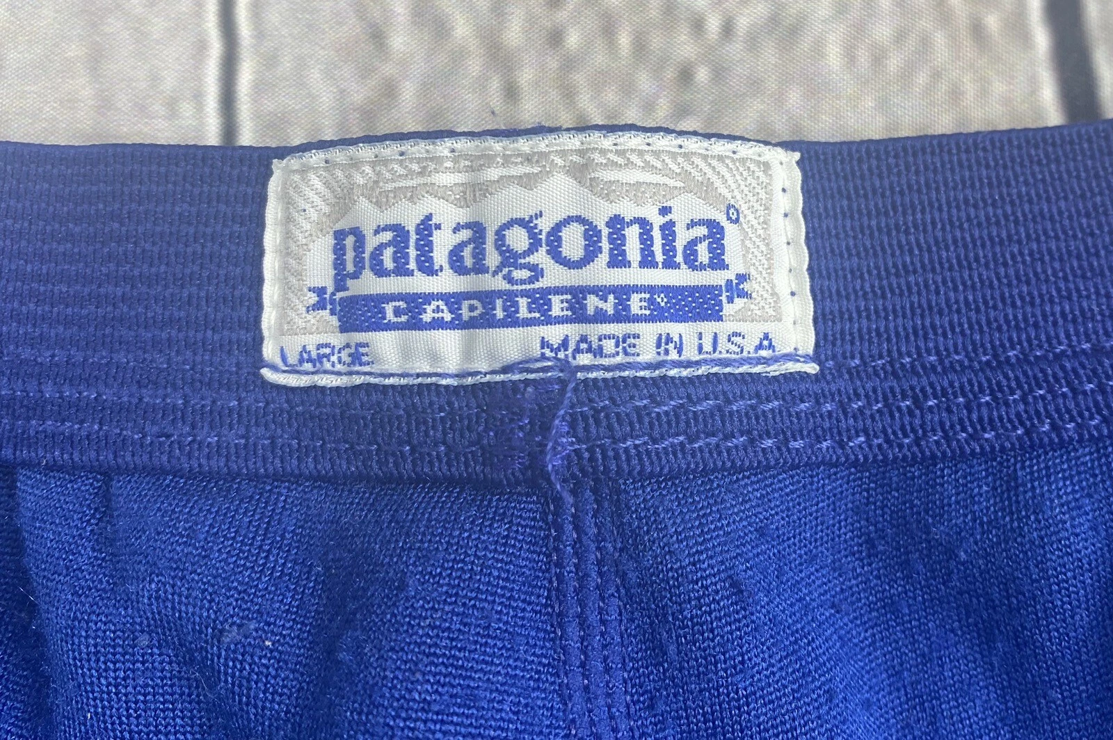 Patagonia Capilene Base Layer Mens Large Long Underwear Bottoms Pants Blue