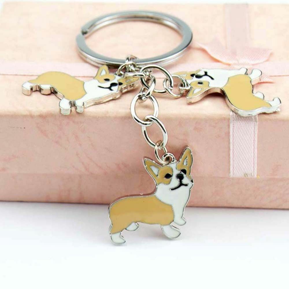 Pet Key Ring Bag Key Chain Dog Key Chain Handbag Pendant Corgi Key Chain