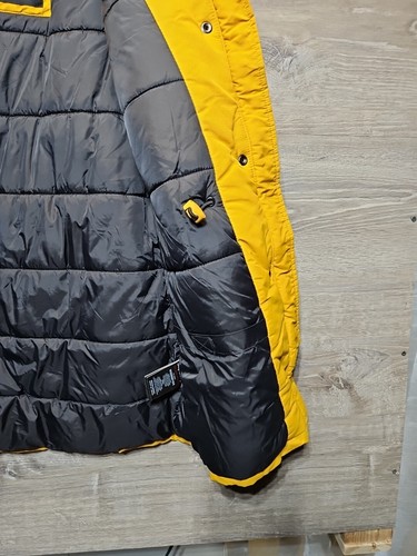 SUPERDRY JPN Everest Mountain Parka Expedition Coat,Fur Hooded Top, Mustard Sz M - Picture 8 of 15