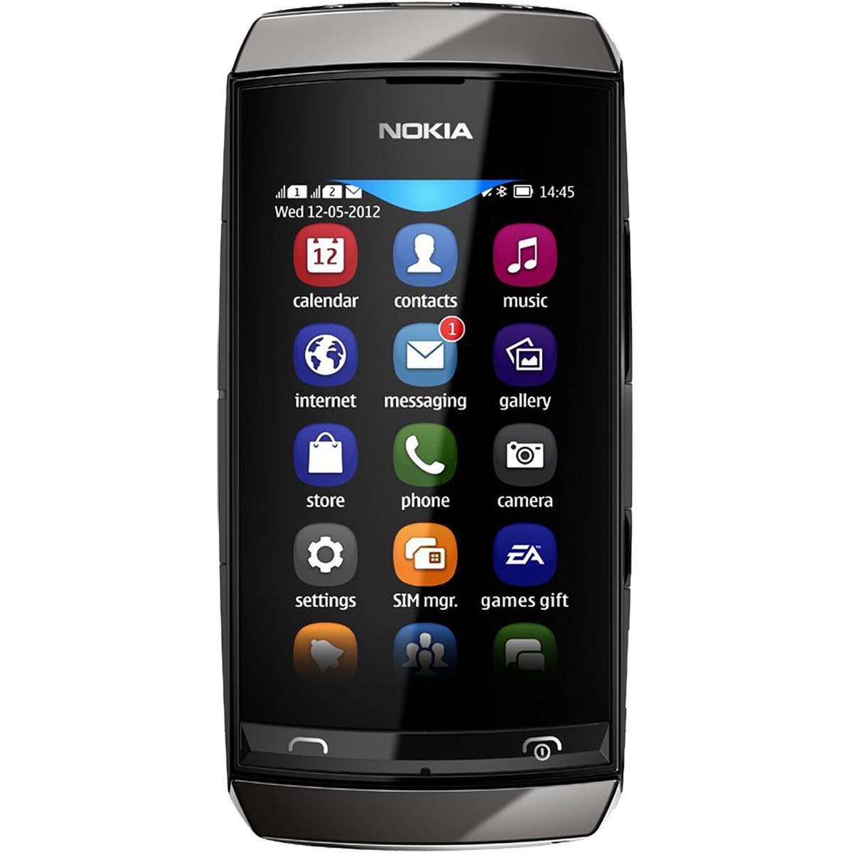 Nokia Asha 305 2G Dark Grey 10MB Dual-SIM Factory Unlocked GSM NEW