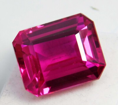 29.90 Ct Natural Hot Pink Mahenge Spinel Gemstone - Emerald Cut Certified