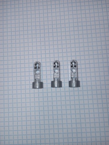 3 Pearl Light Gray Lego 41681 Technic Rotation Joint Socket 3L thick Liftarm - Picture 10 of 24