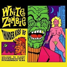 WHITE ZOMBIE Thunder Kiss '65 BANNER HUGE 4X4 Ft Fabric Poster Flag album cover