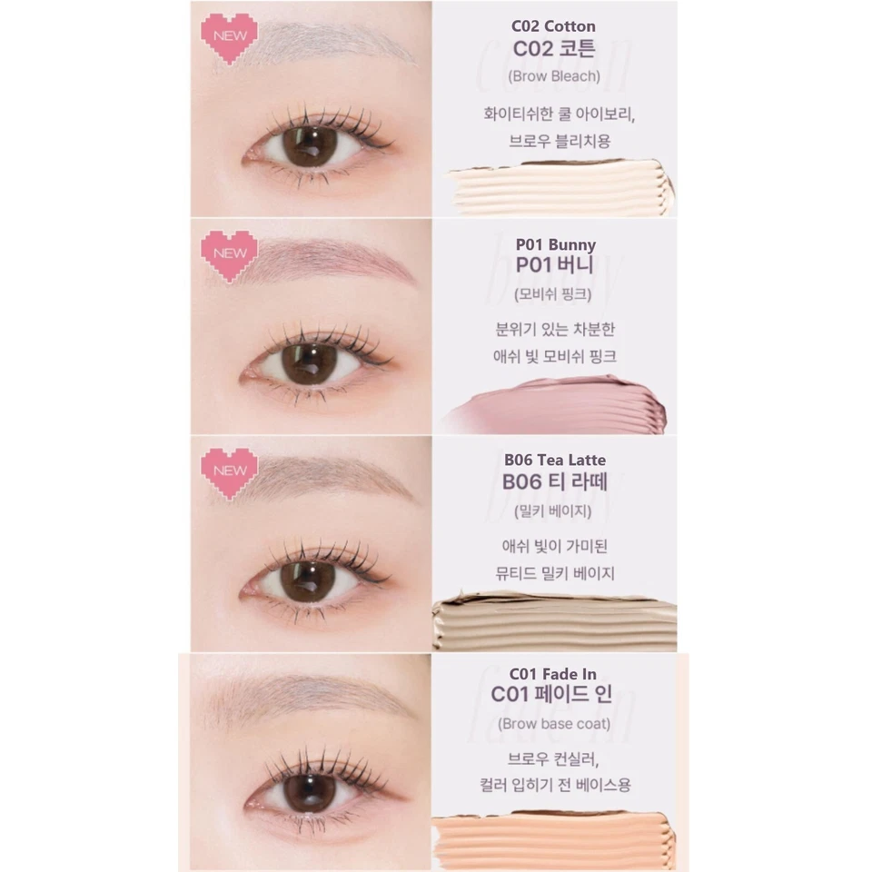 MUDE Inspire Skinny Brow Cara 3.2g 10colors K-Beauty - Image 3 of 4
