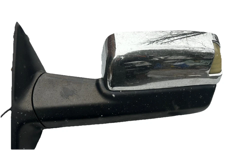 Espejo retrovisor lateral derecho cromado Ram 2500 2011-2012 pasajero eléctrico 55372070AF OEM. Foto 2 de 3
