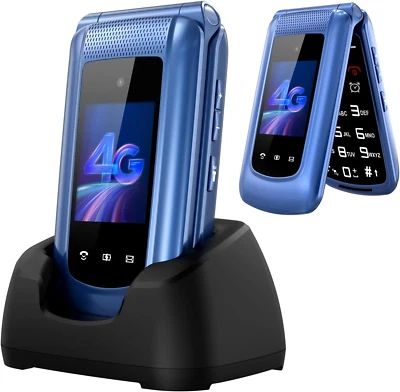 CAFFMO Uleway 4G Big Button Mobile Phone for Elderly Sim Free Unlocked Simple Senior Fl