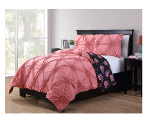 New Dusty Rose Full Size Comforter Set Reversible Bedding Girl S