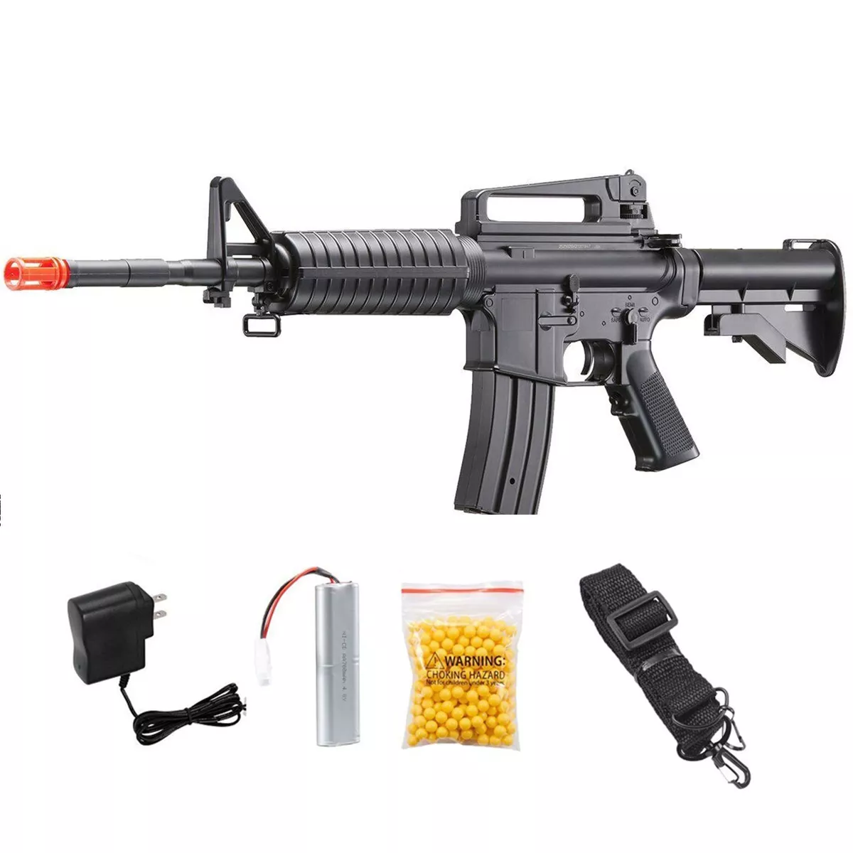 New Well D94S M4 M16 A1 AEG Electric Automatic Airsoft Rifle Gun + ...