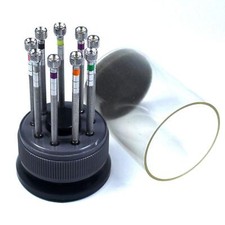 New 9 Pcs Precision Watch Flat Blade Slotted Screwdriver Set Watchmakers Tools