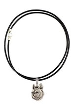 French Bulldog, Frenchie II - Dog necklace, silver-plated pendant for the dog lo