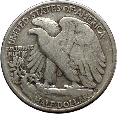 1943 WALKING LIBERTY Half Dollar Bald Eagle United States Silver