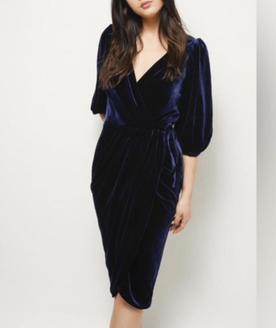 open lace back dress Gold Velvet V-Neck Bodycon and Sexy Pleated Wrap Christmas Dress