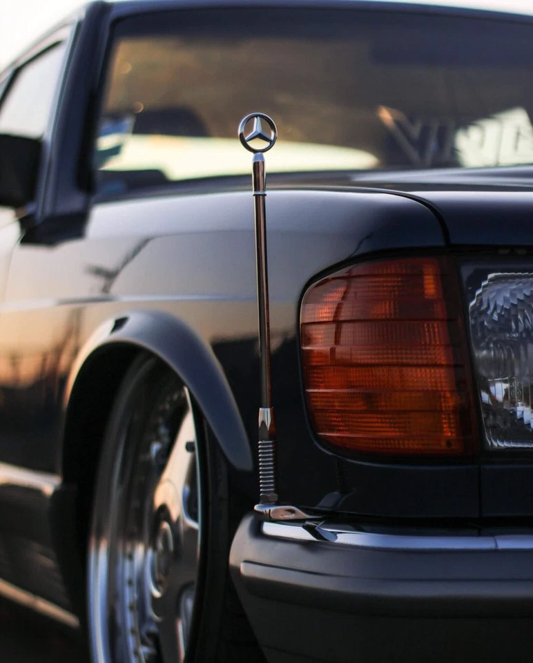 W140 w126 W124 190E W108 w115 w109 w210 For Mercedes-Benz Flagpole  Parkingpole - Image 2 of 4