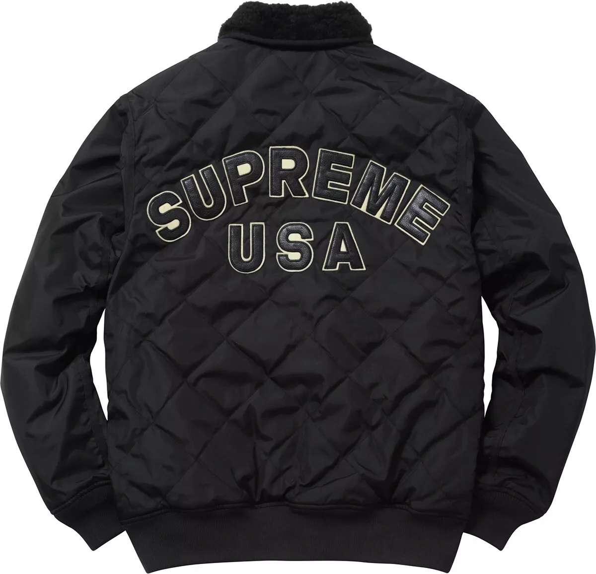 SUPREME FW16 VESTE TANKER MATELASSÉE EN NYLON NOIR TAILLE XL LOGO BOÎTE NEUVE