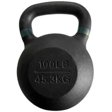100 lb Cast Iron Kettlebell for Strength Training & Conditioning Workouts