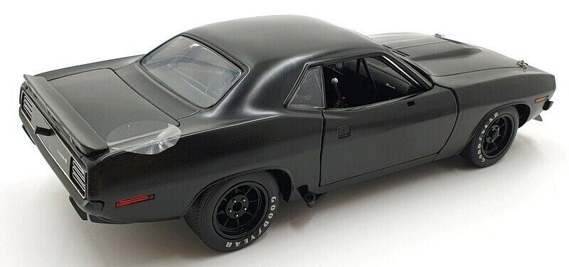 1970 PLYMOUTH BARRACUDA ROAD RACING VERSION 1:18 MATT BLACK RARE