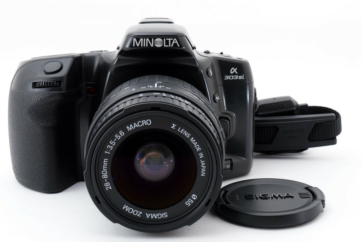 ミノルタカメラ α-303si Minolta α 303 si SEPER film camera w/28-80mm F/3.5 5.6 Zoom