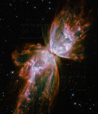 Butterfly Nebula NGC 6302 JPL NASA space telescope photo hs-2009-25-f