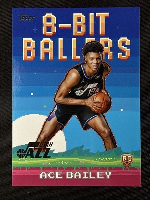 Ace Bailey Rookie Card RC 2025-26 Topps Flagship Basketball 8-Bit Ballers #8B-35