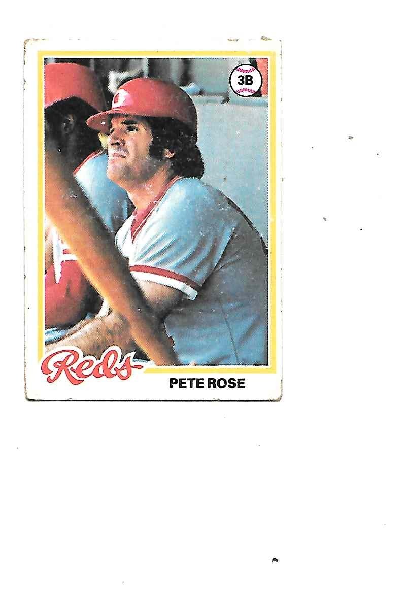 Pete Rose 1978 Topps Baseball Card #20 Cincinnati Reds VG/EXC