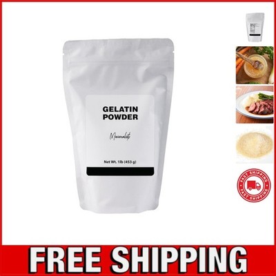 16oz Gelatin Powder in Sleek Resealable Bag - Simplify Your Kitchen Creations