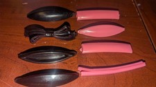 Vintage 80s Plastic Girls Barrettes Hair Clips Lot Of 8 - 1980s Era
