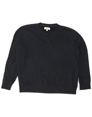 Marks & Spencer Herren Sweatshirt Pullover 2XL Navy Blau Baumwolle BZ05