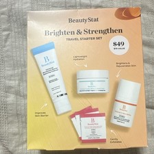 BeautyStat Brighten  Strengthen Travel Set Vitamin C Cleanser Serum Moisturizer