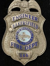 Bakersfield California Fire Department Badge