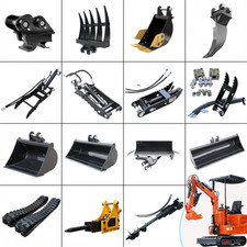 0.8-1.5ton Mini Excavator Attachments:Hammer, Ripper, Rake, Auger, Bucket, Thumb
