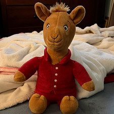 Kangaroo Plush Stuffed Animal, Soft, Brown/Red Pajamas, Small 6-14 in, 3-5