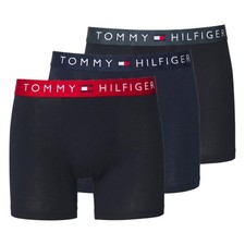 Image of Tommy Hilfiger Mens Underwear 3Pack Trunks TH Original Logo Cotton Fit Everyday
