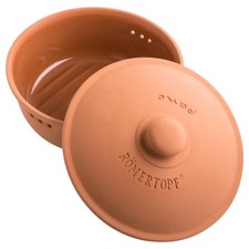 RÖMERTOPF Brottopf Brotkasten RUND Terracotta 30 cm