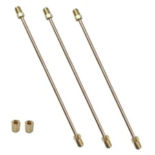 3PCS 3/16" Brake Line Kit with Fittings, 16" Long 16 Inch-Copper Nickel