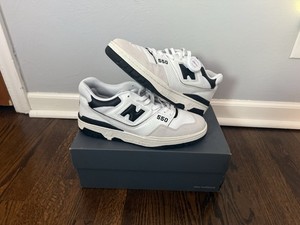 New Balance 550 Cream Black | eBay