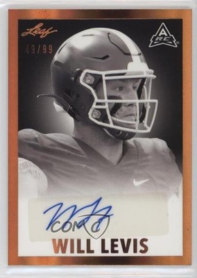 2021 Leaf Memories 1960 Base Bronze Spectrum 49/99 Will Levis #BW-WL1 Auto i5f