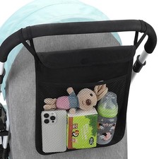 Accmor Universal Stroller Organizer, Mesh Bag Fits for Uppababy, Nuna, Black