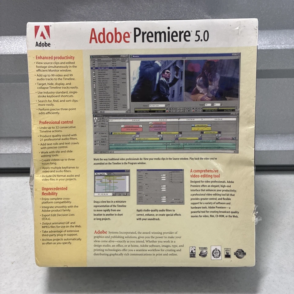 Adobe Premiere 5.0 For Windows / Demo, *NEW* Sealed - Image 2 of 4