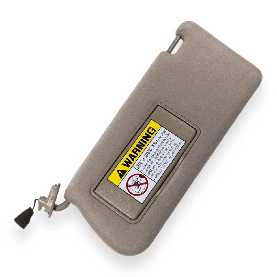 Parasol lado izquierdo del conductor Hyundai XG350 2002-2005 marrón tostado tela iluminada Foto 3 de 4