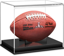 Football Display Case, Acrylic Football Case Display Case Autographed Football H