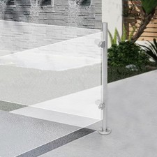 Corner Railing Post 90cm Stainless Steel Railing Fence Pole For Balconies Garden