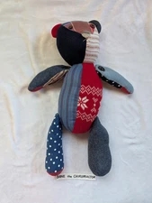 Vintage Kapital Japan Handmade Patchwork Knit Cotton Teddy Bear 