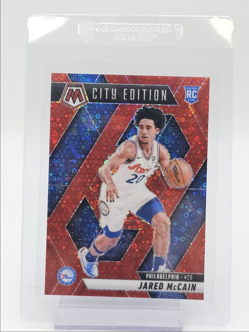 JARED MCCAIN 2024-25 MOSAIC CITY EDITION ROOKIE RED FAST BREAK RC /99 Q6084