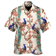 Oriental Peacock 3D All Over Printed Unisex Hawaiian Shirt