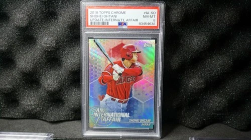 Shohei Ohtani RC 2018 Topps Update International Affair PSA 8 #IA-23 Dodgers