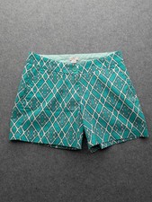 Crown Ivy Women's Shorts Size 4 Green Geometric