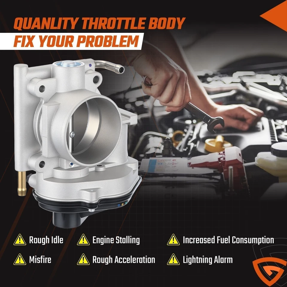 Nuevo cuerpo del acelerador de inyección de combustible con sensor TPS para Mazda 6 2003-2008 V6 3,0 L Foto 2 de 4